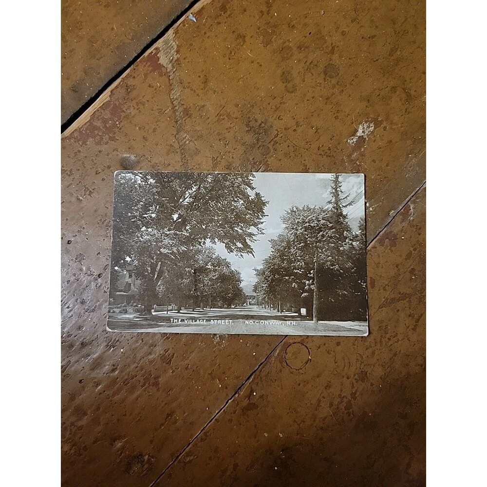 RPPC Postcard North Conway NH The Village St New Hampshire New England Vtg 1914